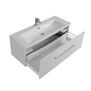 Тумба под раковину Акватон Мадрид М 120см белый 1A168701MA010